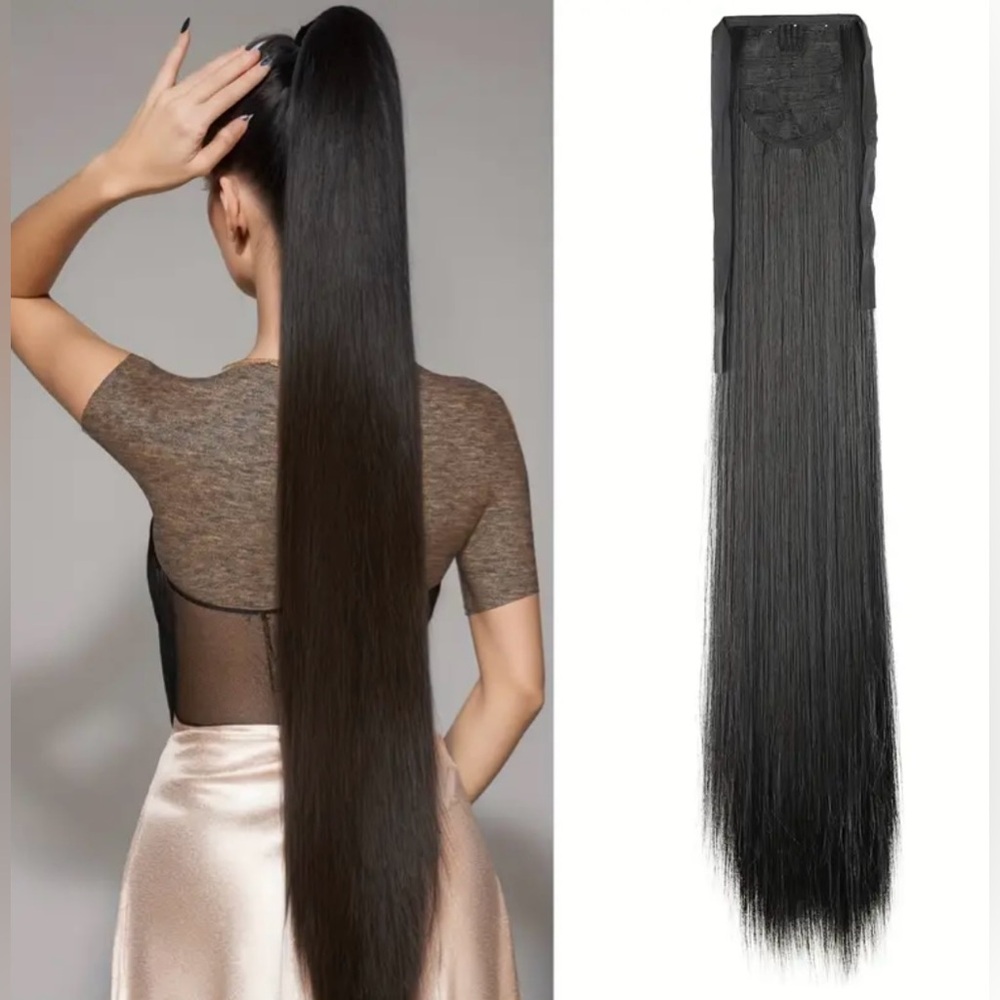 NEW - Extra Long Ponytail Wig Made of High-Quality Synthetic Material